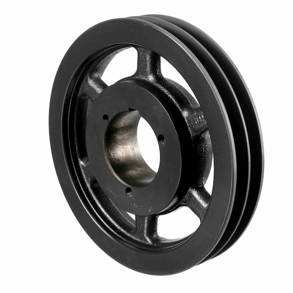 2 Groove Cast Iron Bushed Bore Multiple Sheave, 2TB94